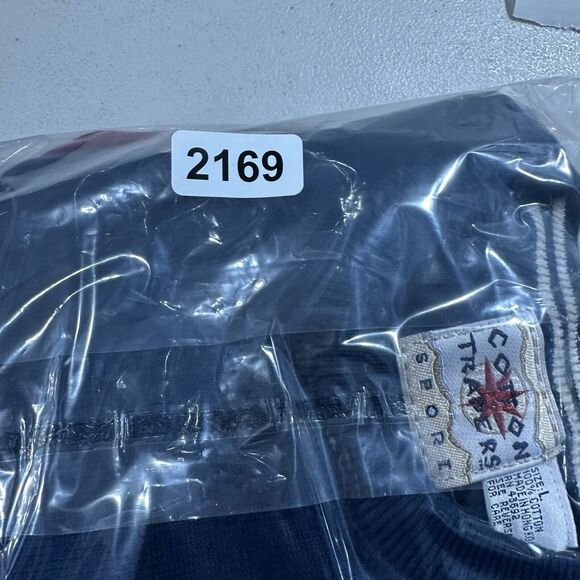 VTG Cotton Traders Sport Sweater‎ Pullover Men Large Navy Blue Colorblock READ - Picture 7 of 7